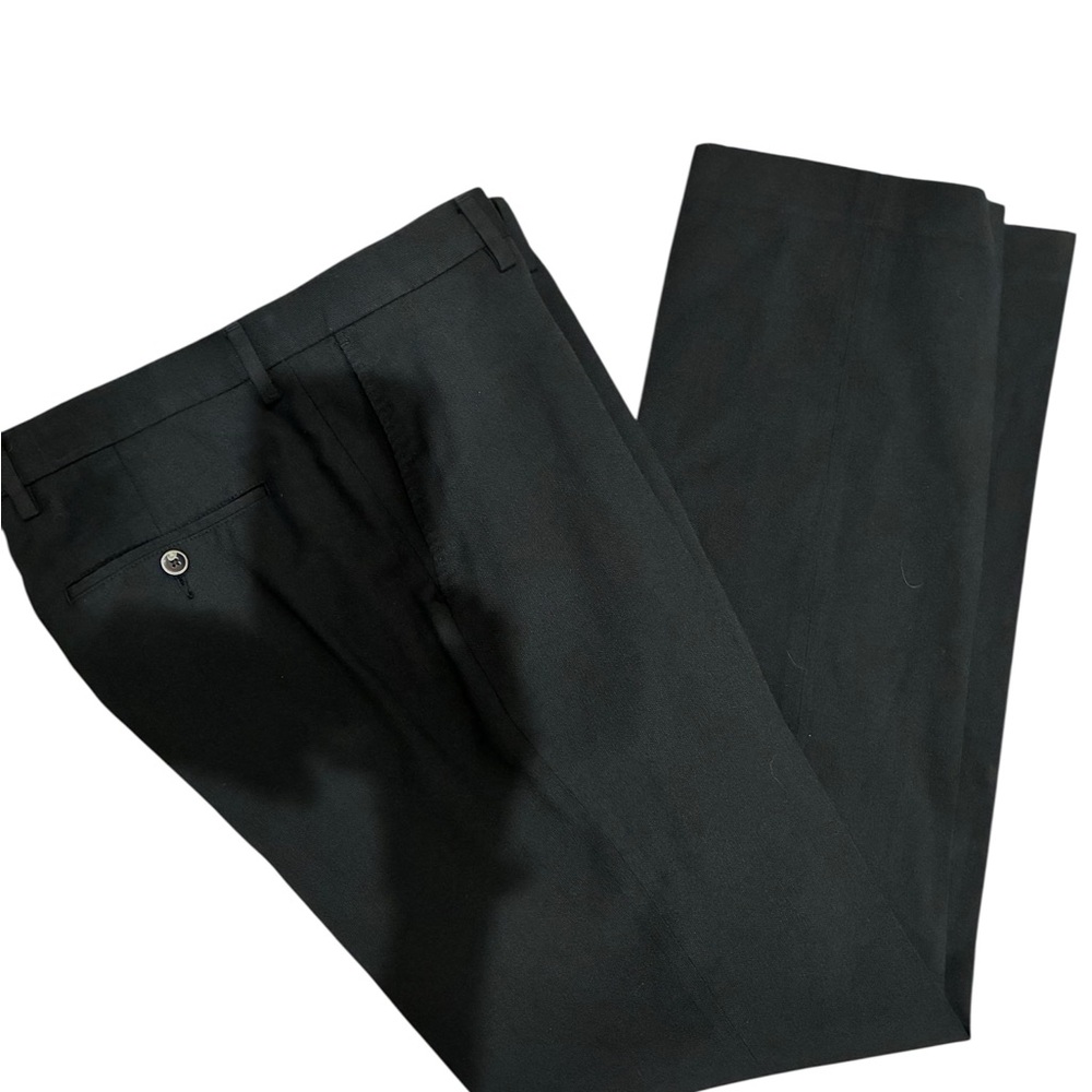 Marc Anthony Men's Charcoal Dress Pants Flat Front Wool Blend 32 x 32